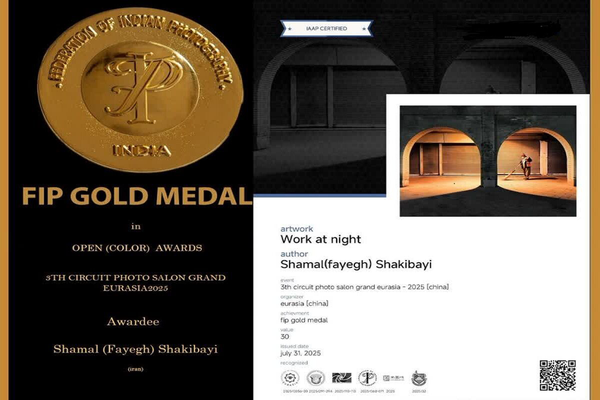 عکاس مهابادی طلای جهانی گرفت