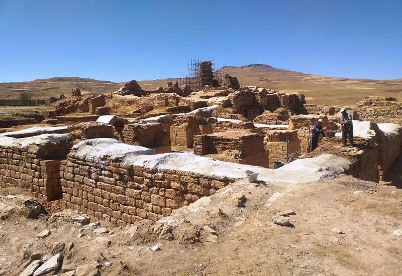 مرمت مجموعه باستانی تخت سلیمان تکاب آغاز شد